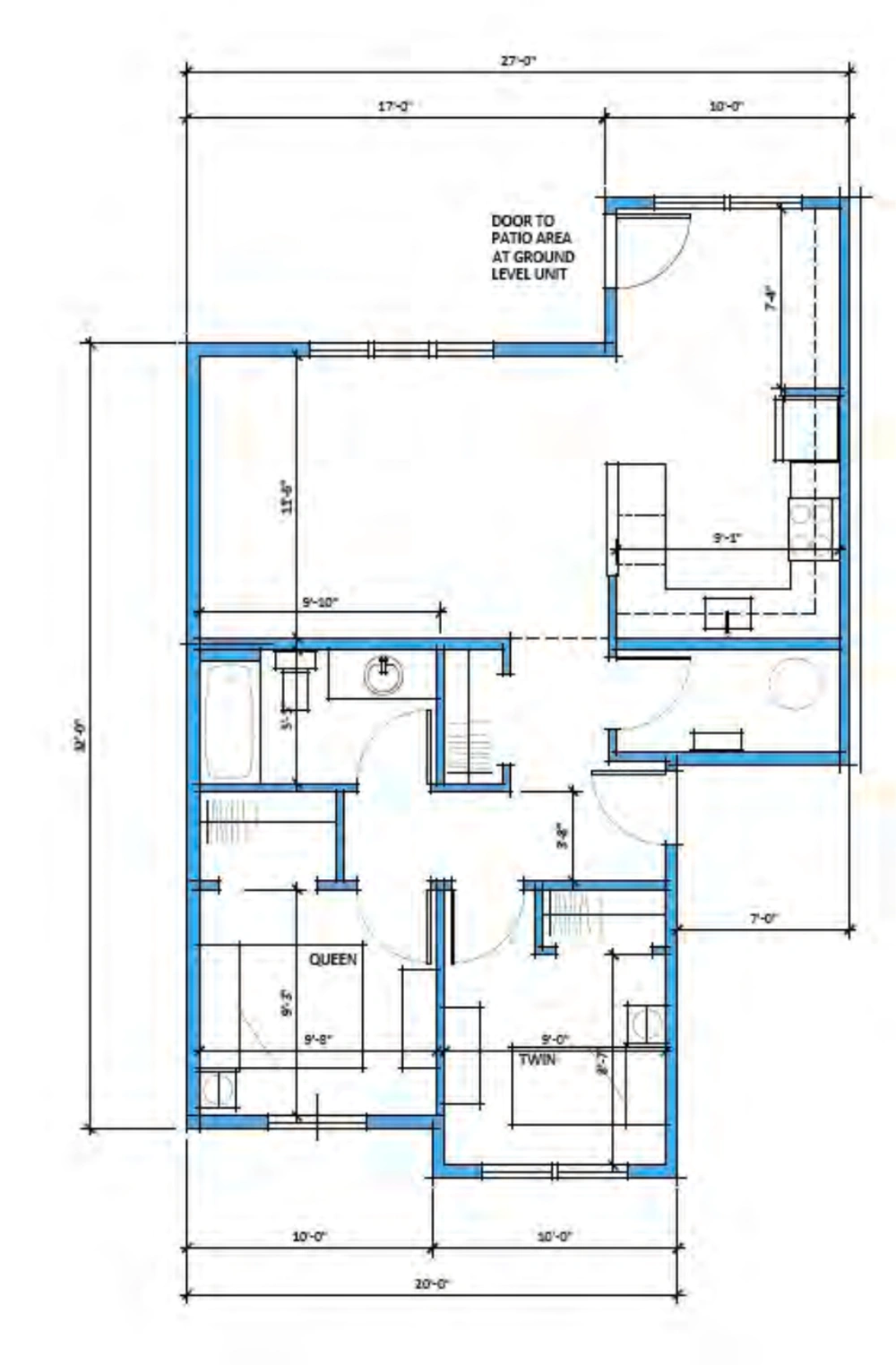Camas Flats 2 bedroom apartment floor plan