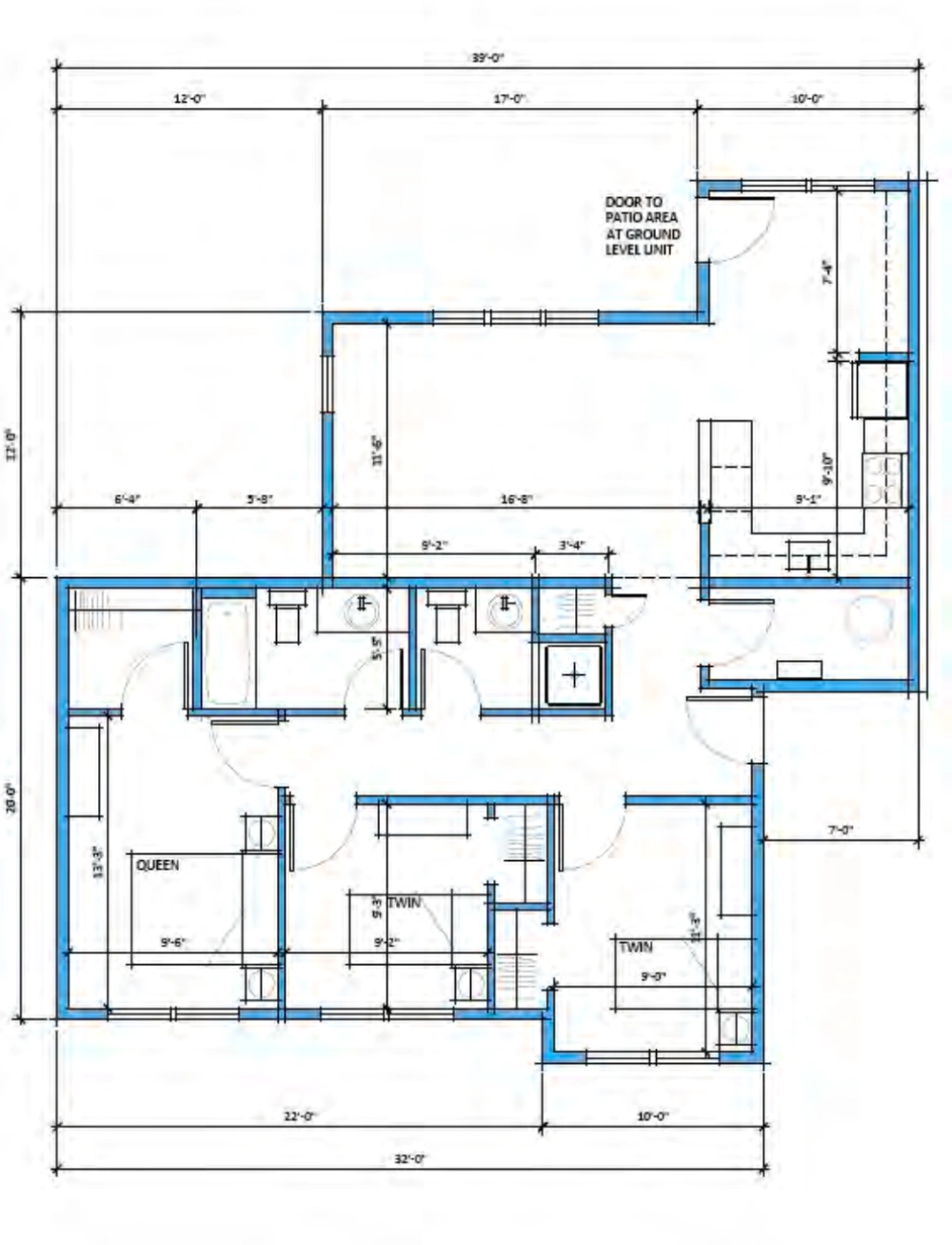 Camas Flats 3 bedroom apartment floor plan