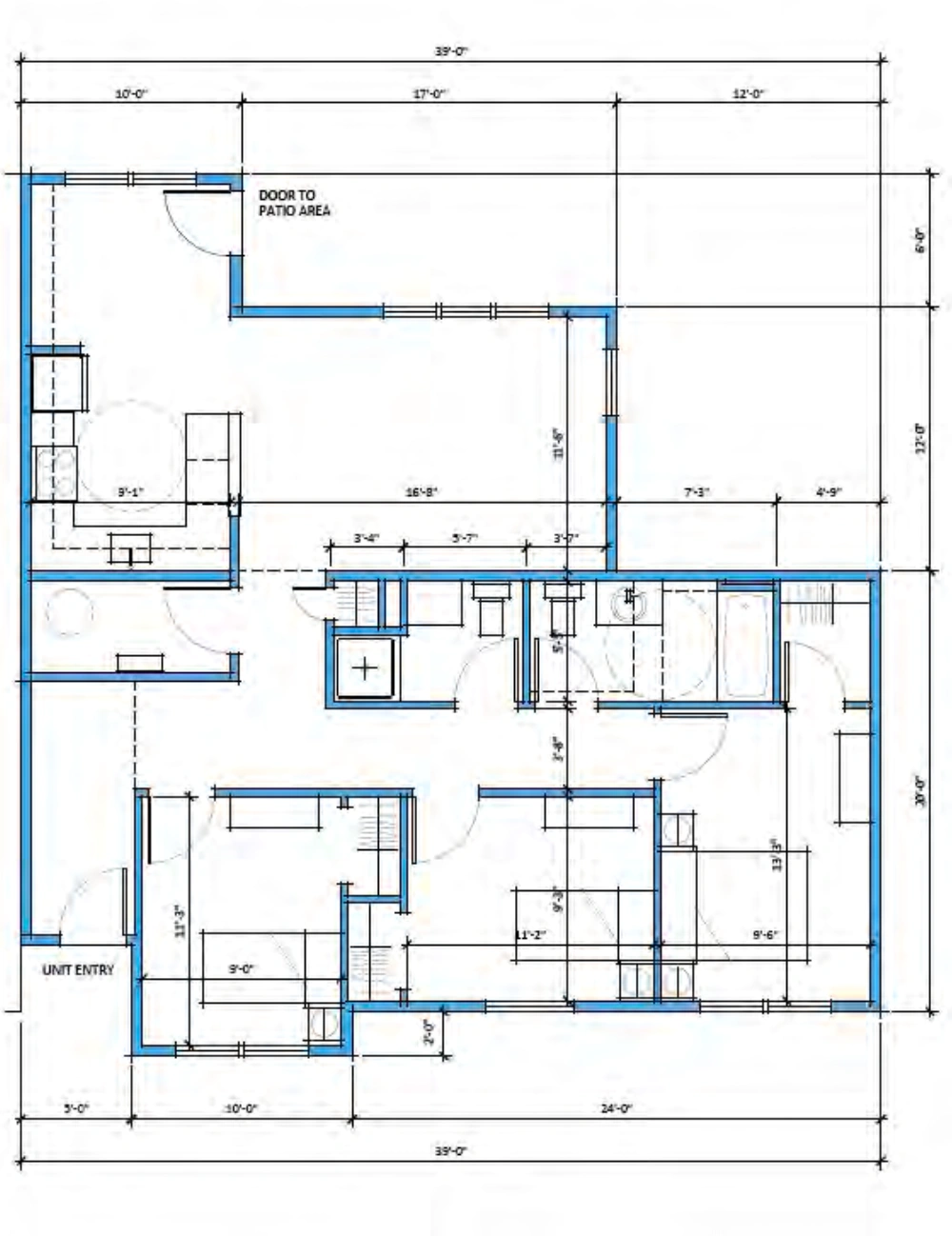 Camas Flats 3 bedroom apartment floor plan